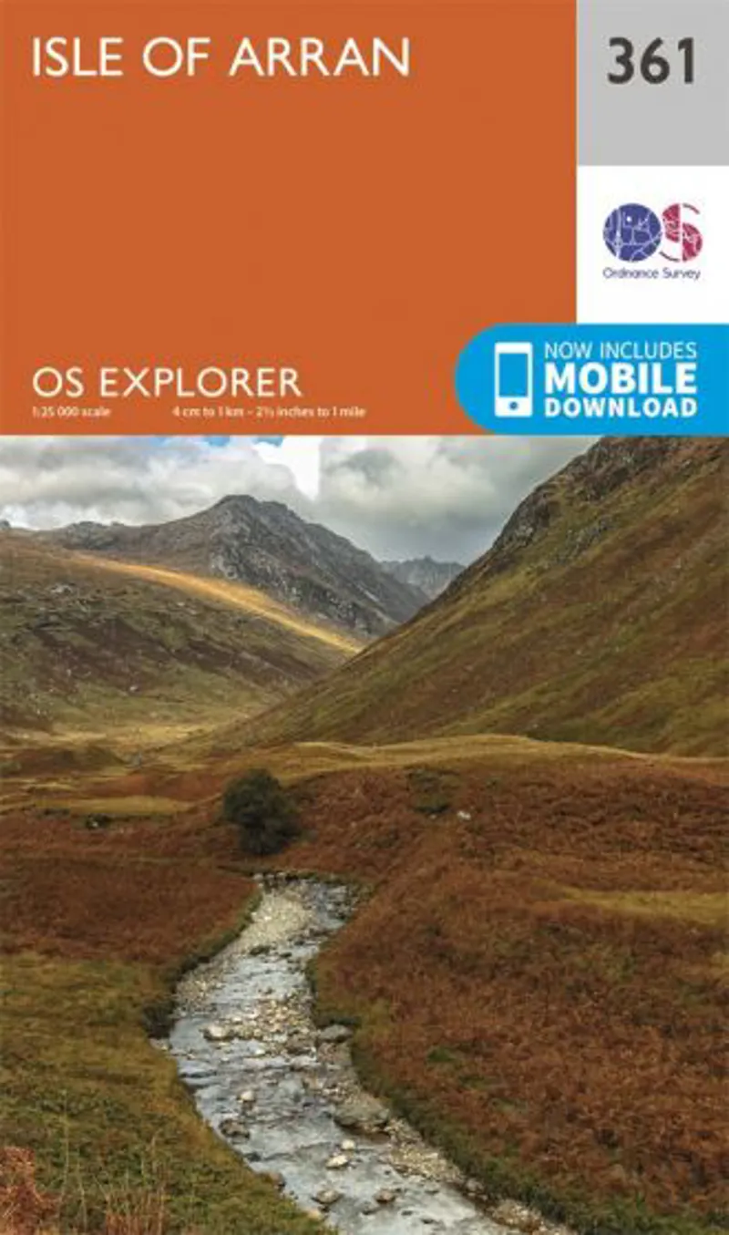 OS Explorer Map 361 - Isle of Arran